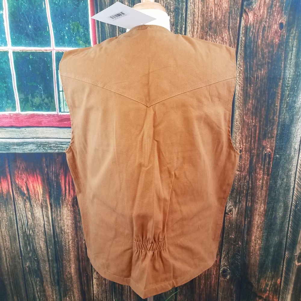 WYOMING TRADER OVERSIZED BRONCO CANVAS VEST (2NDS) - Picture 4 of 7